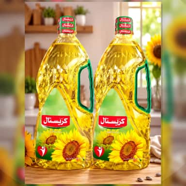زيت كريستال دوار الشمس لتر ونصف