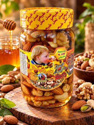 عسل بالمكسرات ٥٠٠ جرام
