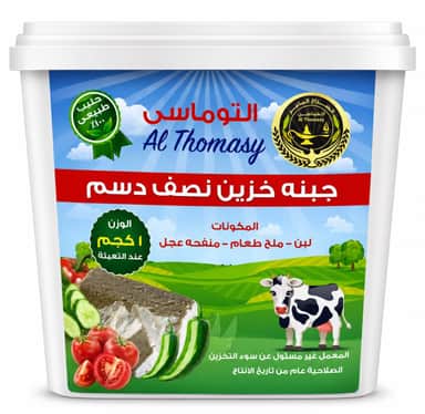 جبنة خزين واحد كيلو